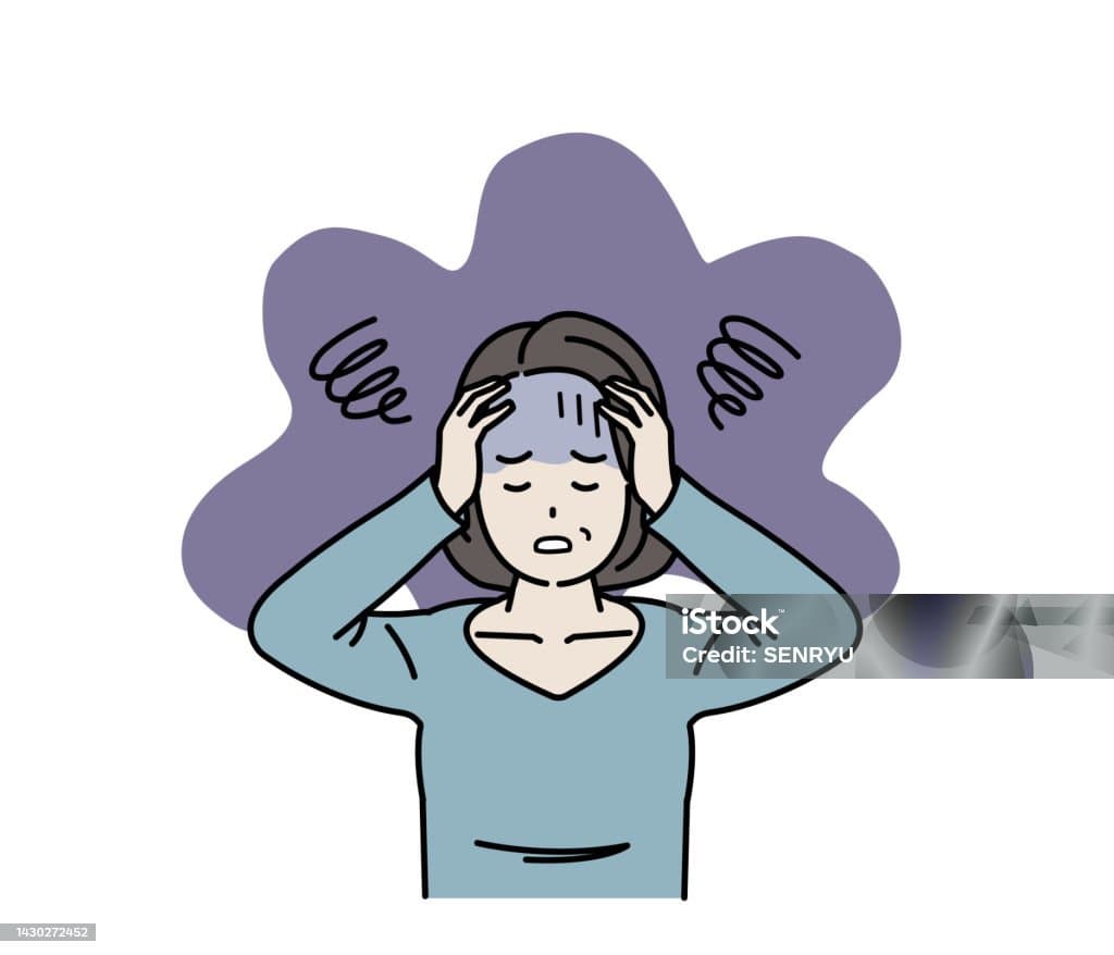 Symptoms of anxiety during menopause illustrated