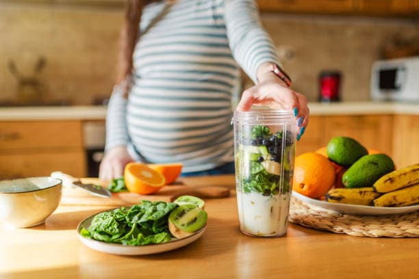 Fresh ingredients for a borderline gestational diabetes diet plan