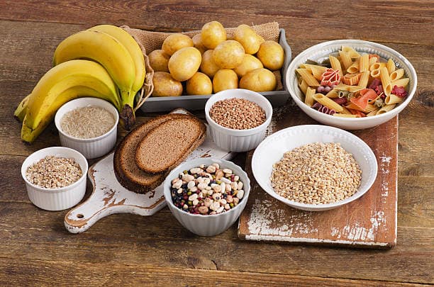 Calories in grains and carbs
