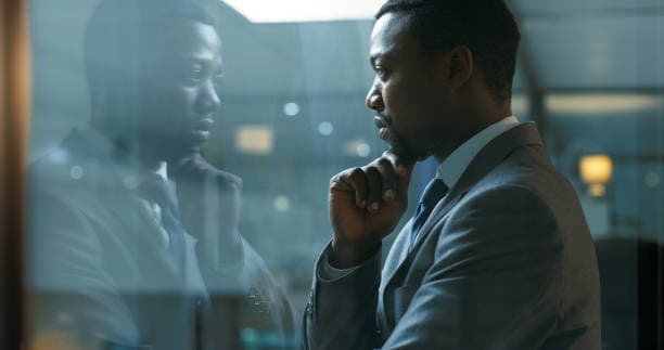 Hero Image of a Person Reflecting