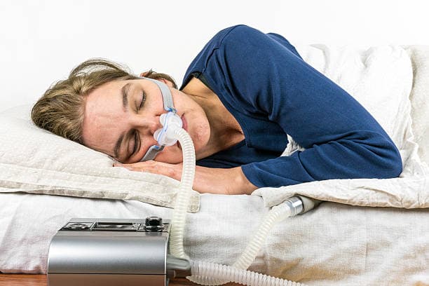 A user-friendly CPAP machine for sleep apnea treatment, designed for comfortable nightly use
