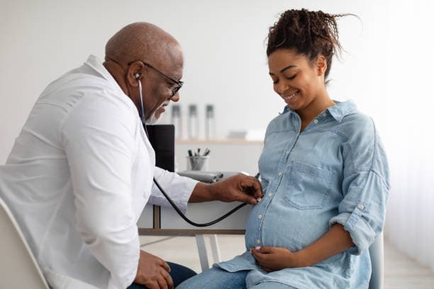 Doctor consultation for pregnancy