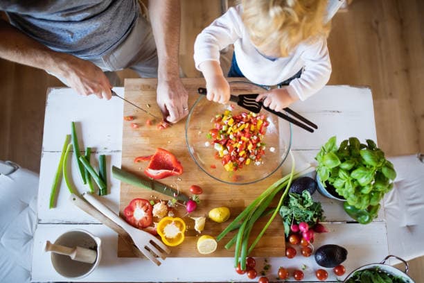 Healthy Vegetarian Dinner Plate