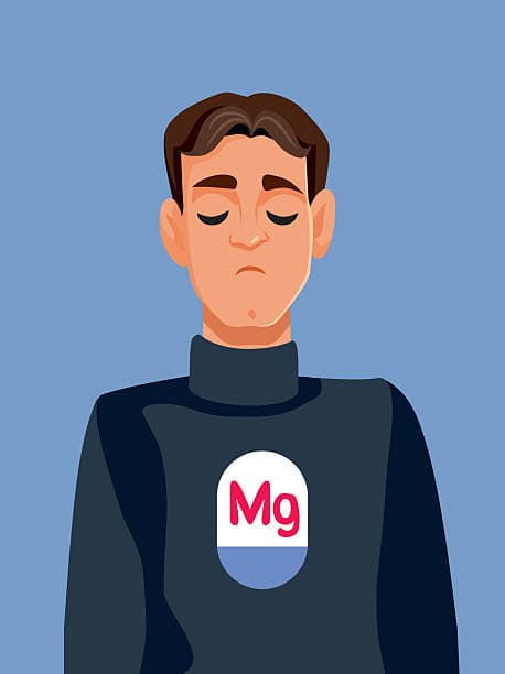 Infographic illustrating magnesium deficiency symptoms and solutions