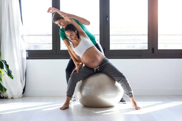 Hero Image of Pregnant Woman Doing Safe Ab Workout